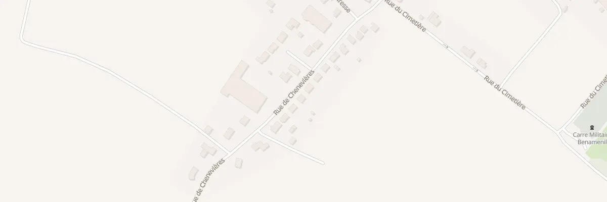 Plan du 29 Rue de Chenevières à Bénaménil