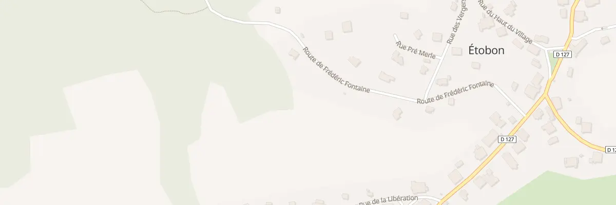 Plan du 5 Rte de Frédéric Fontaine à Étobon