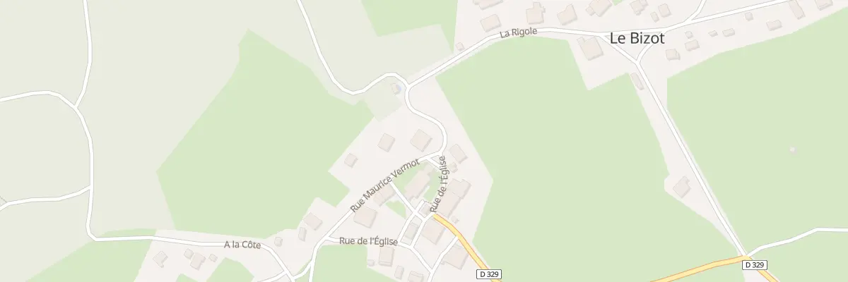 Plan du 2 Rue Maurice Vermot au Bizot