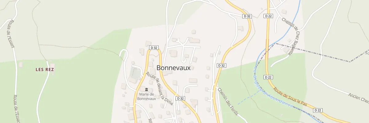 Plan du 44 Che de la Perriere à Bonnevaux