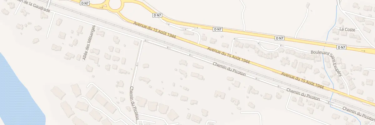 Plan du 591 Che du Picoton à Puget-sur-Argens
