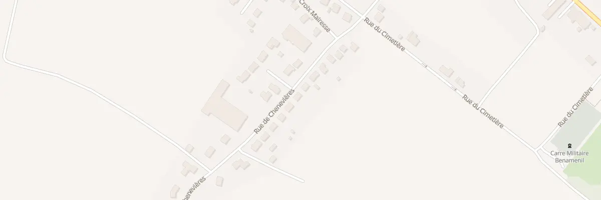 Plan du 25 Rue de Chenevières à Bénaménil