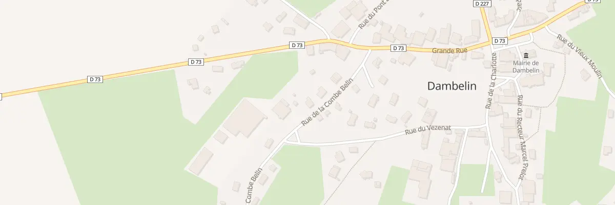 Plan du 5057 Rue de la Combe Belin à Dambelin