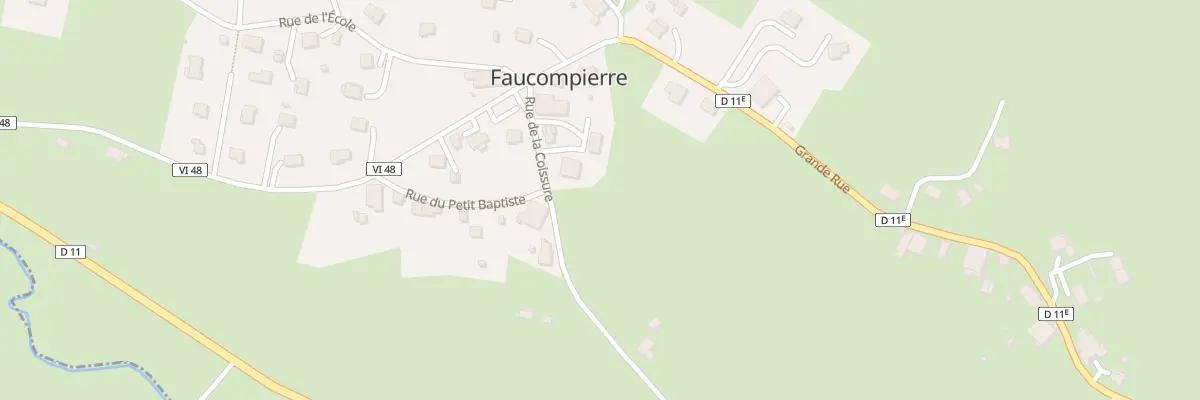Plan du 65 Rue de la Coissure à Faucompierre