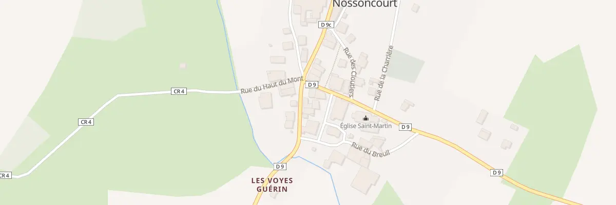 Plan du 6 Gr Grand Rue à Nossoncourt