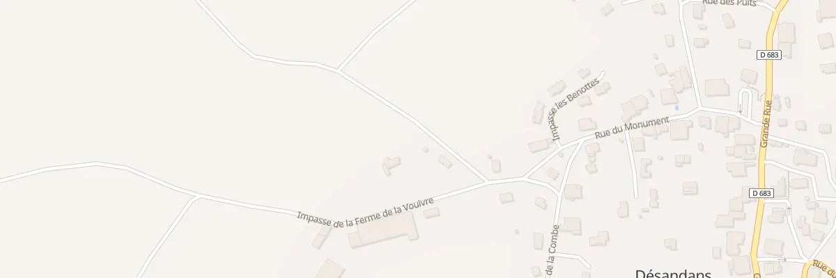 Plan du 6 Imp Ferme de la Voivre à Désandans