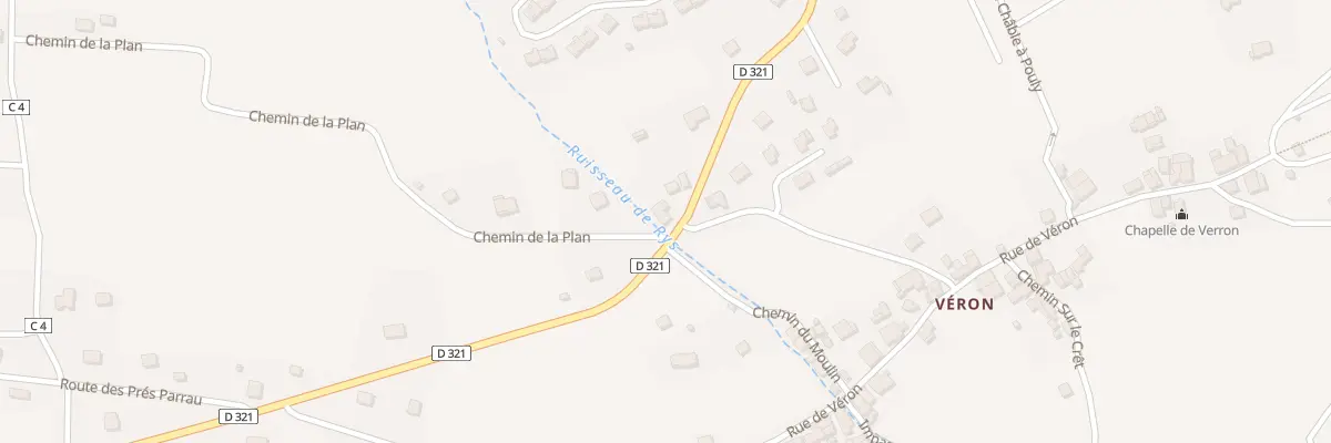 Plan du 10 Rte de Thollon à Lugrin