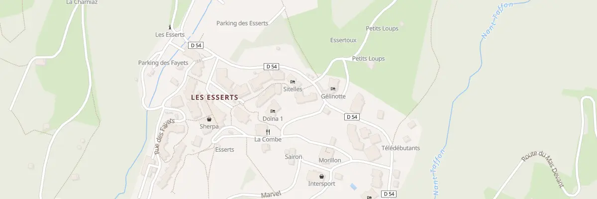 Plan du 418 Rte de Morillon 1100 à Morillon