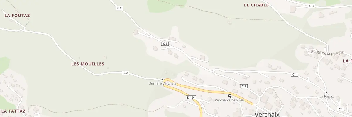 Plan du 69 Rte de Praillou à Verchaix