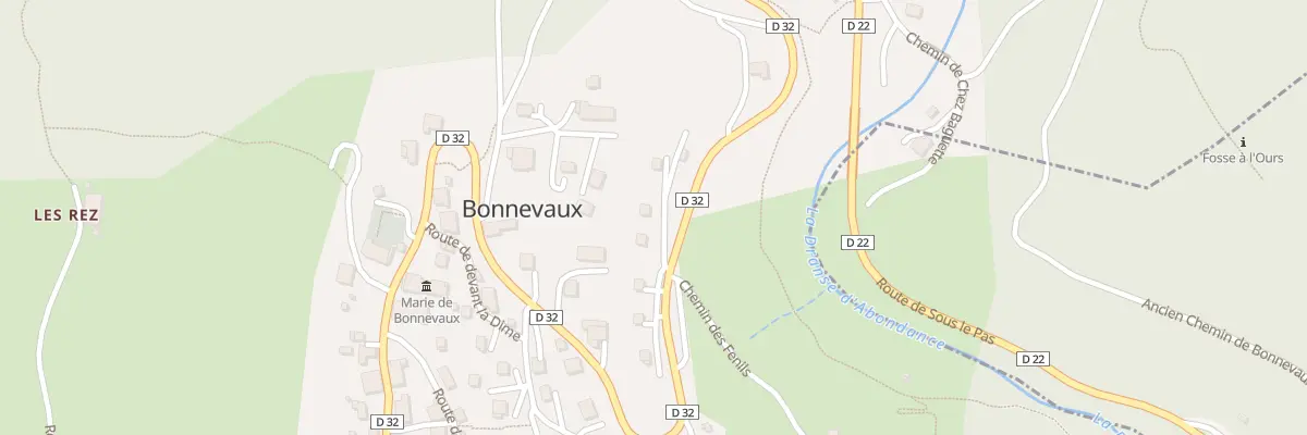Plan du 577 Rte de la Solitude à Bonnevaux