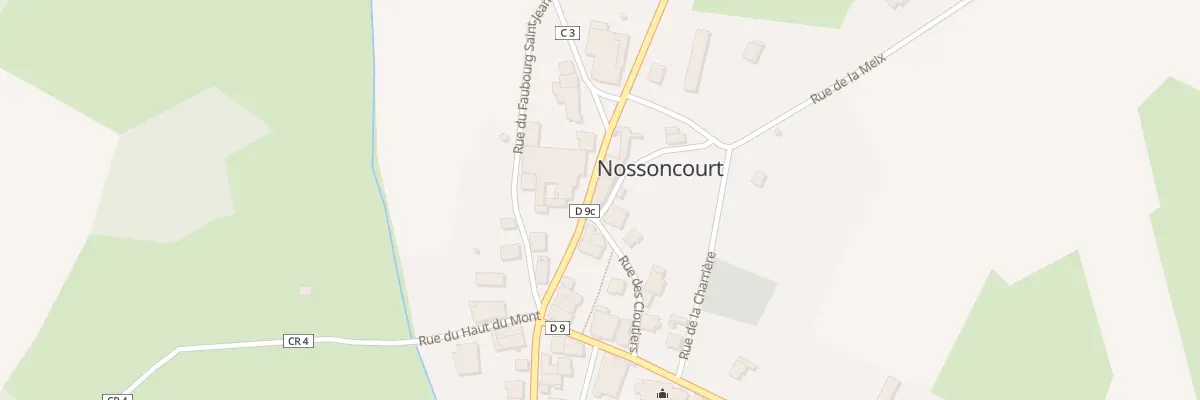 Plan du 1 Rue de la Meix à Nossoncourt