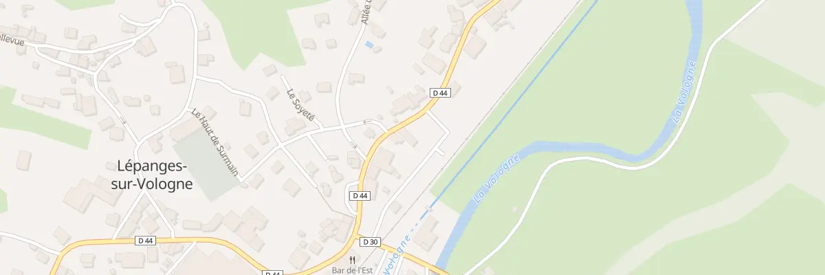 Plan du 25 Rue de la Poste à Lépanges-sur-Vologne