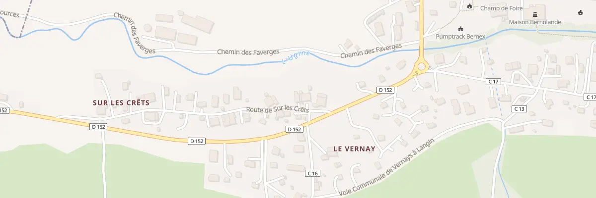 Plan du 369 Rte de Sur les Crêts à Bernex