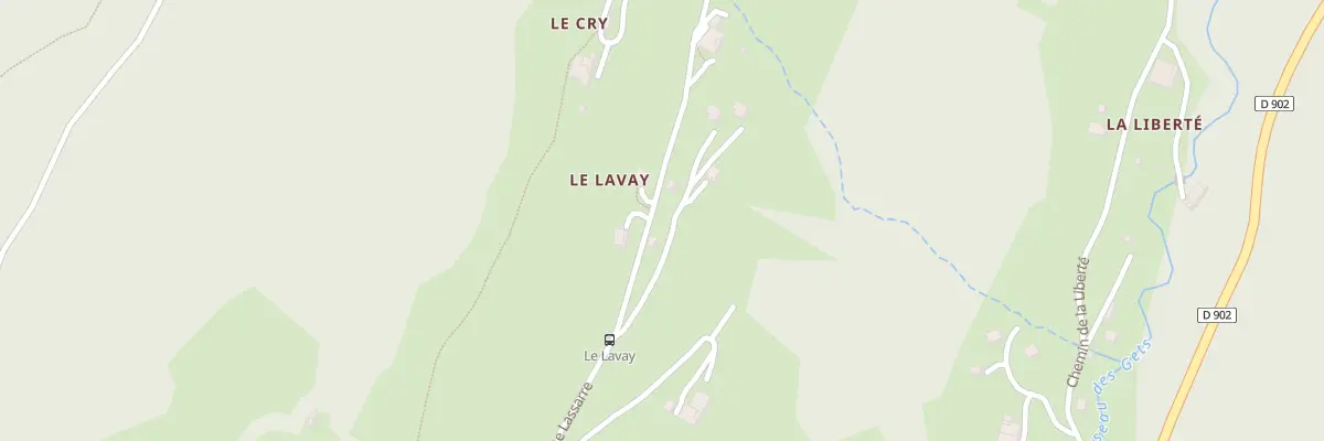 Plan du 252 Rte de Lassare aux Gets