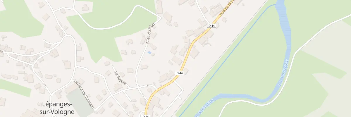 Plan du 38 Rue de la Poste à Lépanges-sur-Vologne