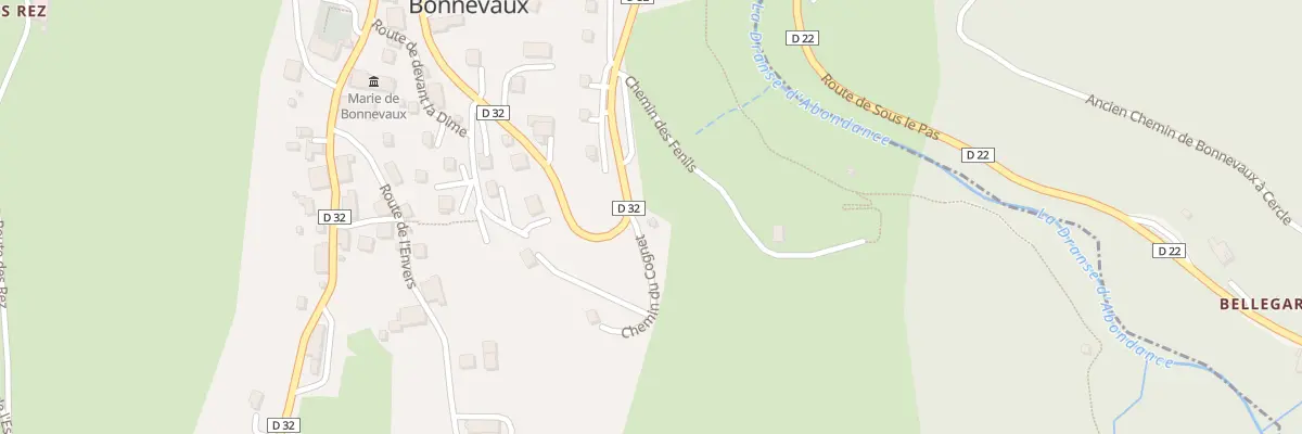 Plan du 5 Che du Cognet à Bonnevaux