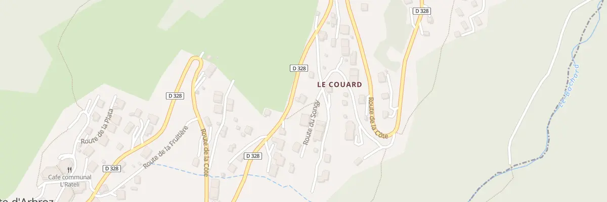 Plan du 850 Rte de la Côte à La Côte-d’Arbroz