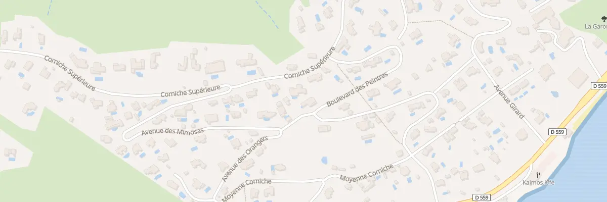 Plan du 9020 Bd des Peintres à Sainte-Maxime