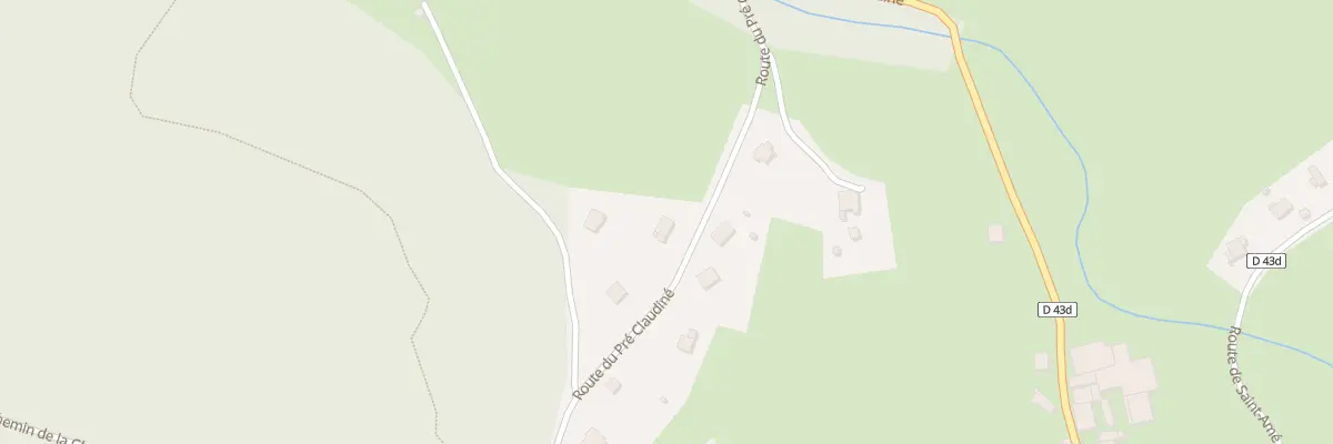 Plan du 17 Rte du Pré Claudiné à Cleurie