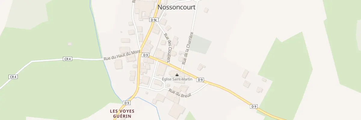 Plan du 3 Rue de Ménil à Nossoncourt