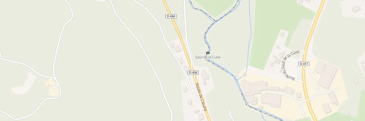 Plan du 43 Rte de Cleurie à Saint-Amé