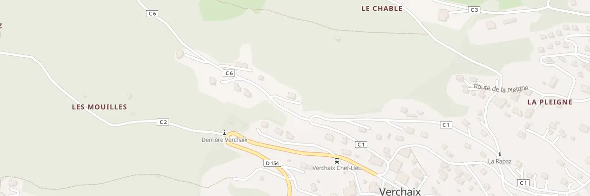 Plan du 68 Rte de Praillou à Verchaix