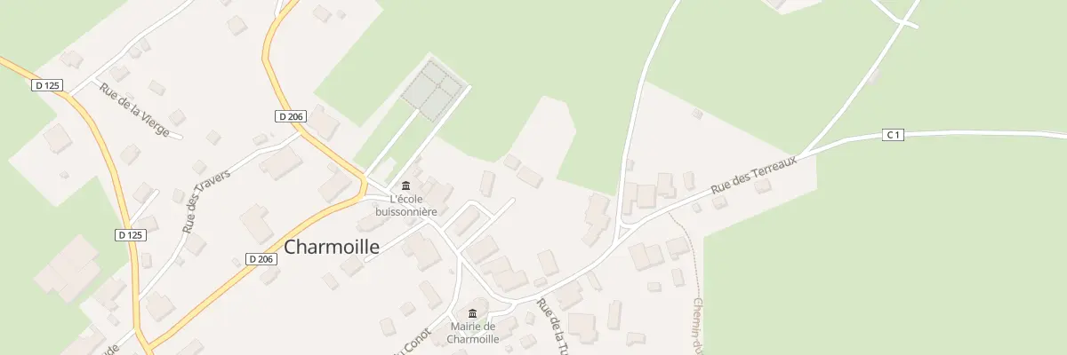 Plan du 25 Rue des Terreaux à Charmoille