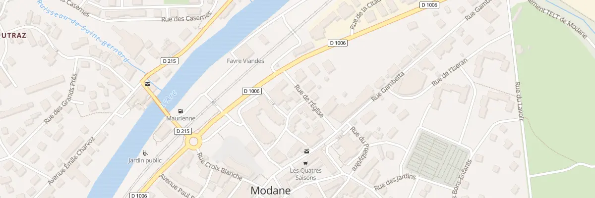 Plan du 6 Rue de l’église à Modane