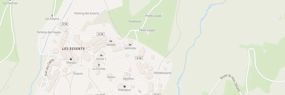 Plan du 489 Rte de Morillon 1100 à Morillon