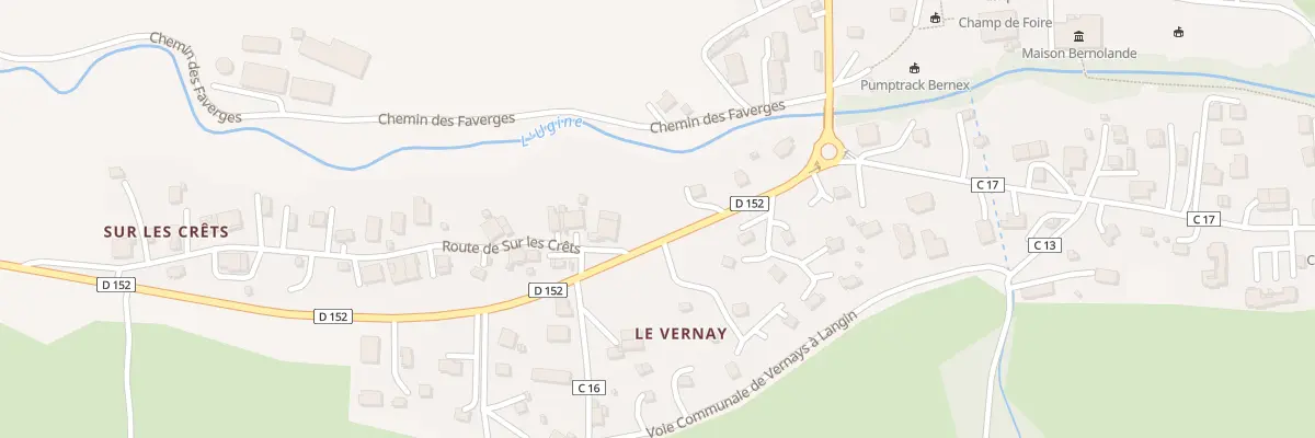 Plan du 417 Rte de Sur les Crêts à Bernex
