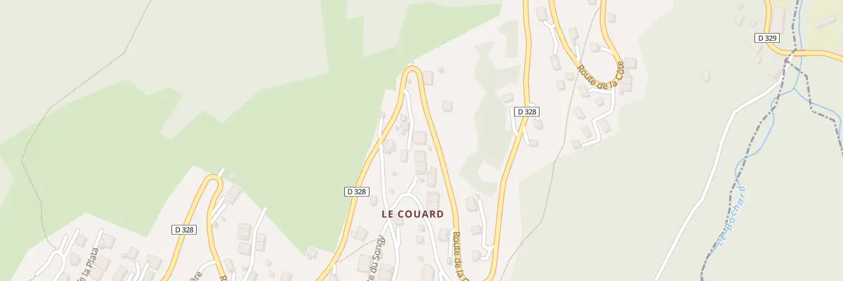 Plan du 1128 Rte de la Côte à La Côte-d’Arbroz