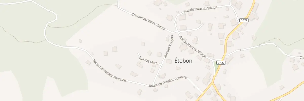 Plan du 2 Pre Le Merle à Étobon