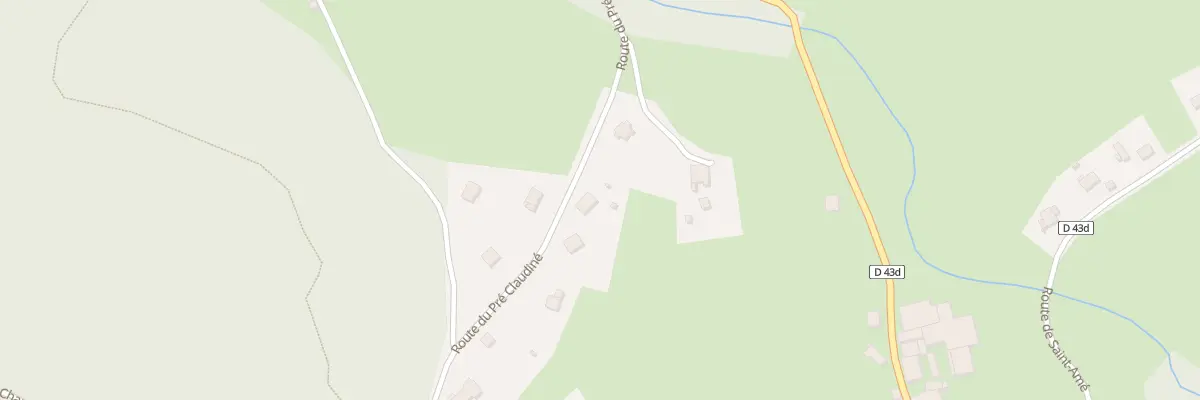 Plan du 19 Rte du Pré Claudiné à Cleurie