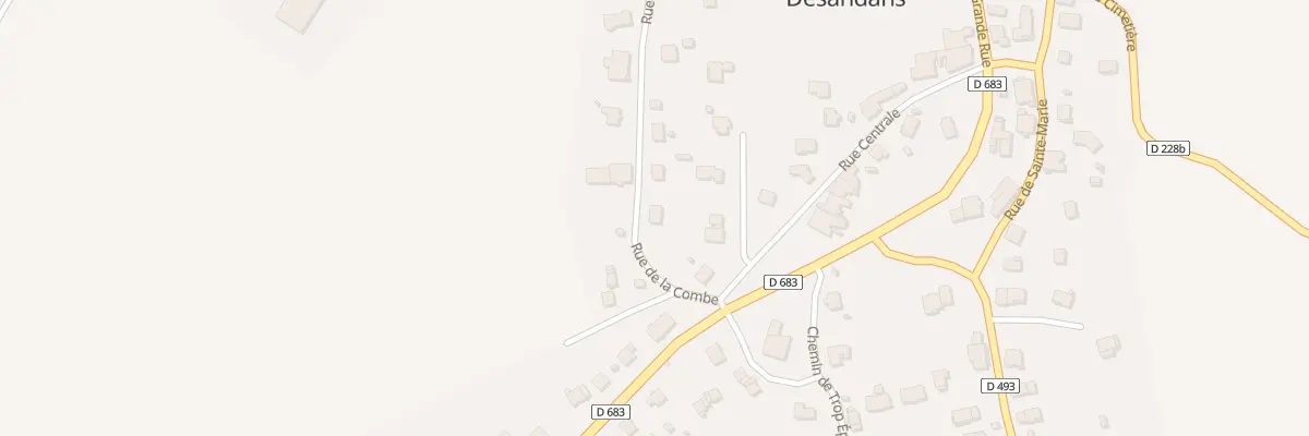 Plan du 2 Rue de la Combe à Désandans