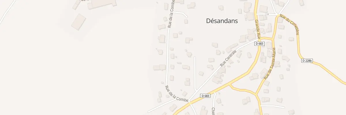 Plan du 6 Rue de la Combe à Désandans