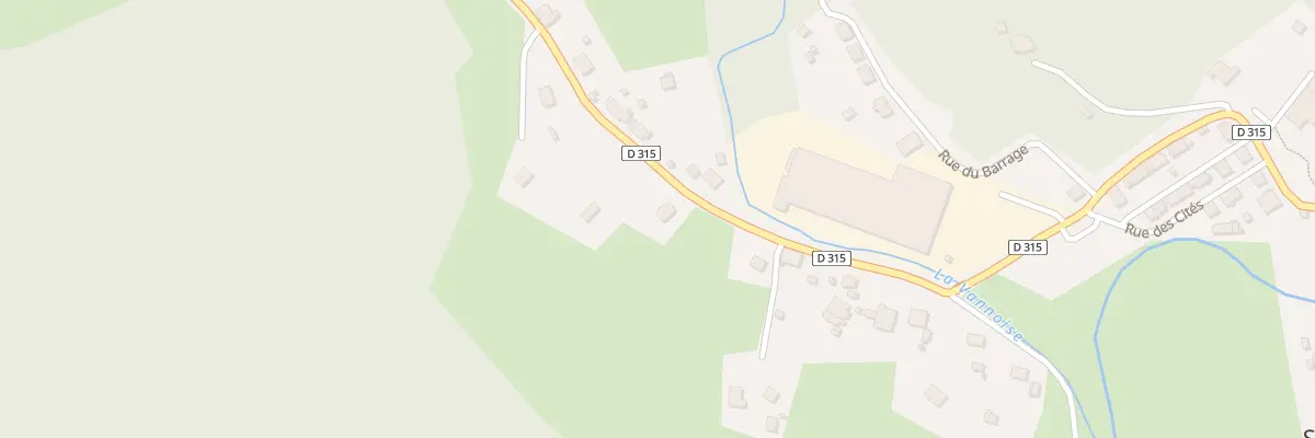 Plan du 1 Rte du Montandre à Servance-Miellin