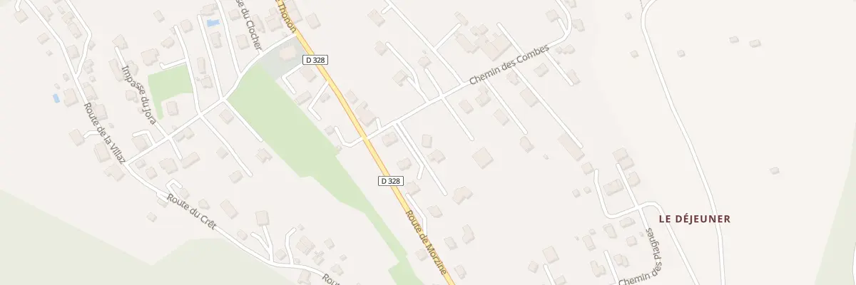 Plan du 44 Che des Combes à Essert-Romand