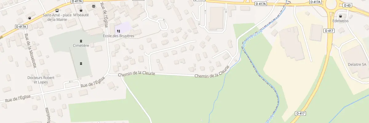 Plan du 13 Che de la Cleurie à Saint-Amé