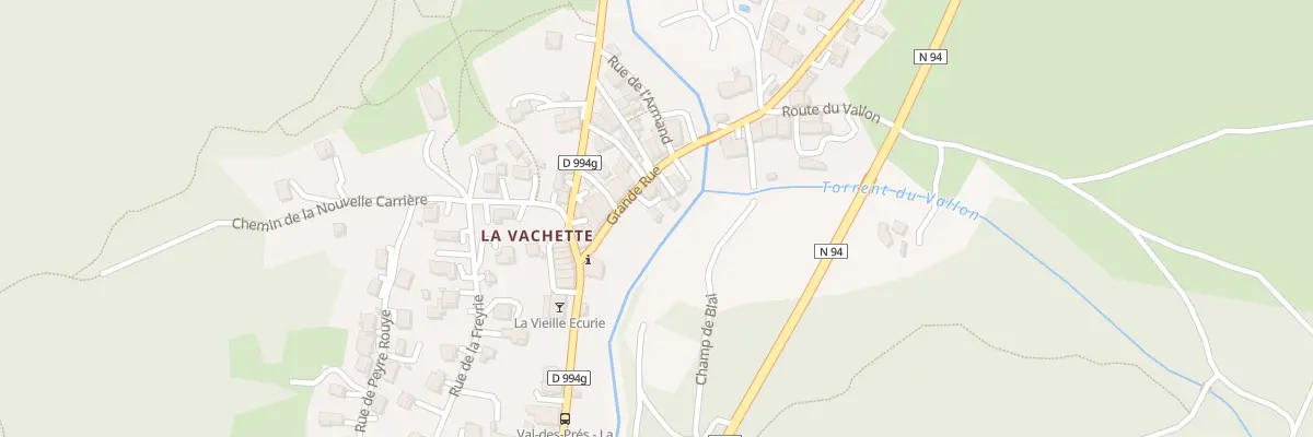 Plan du 5213 La Vachette à Val-des-Prés
