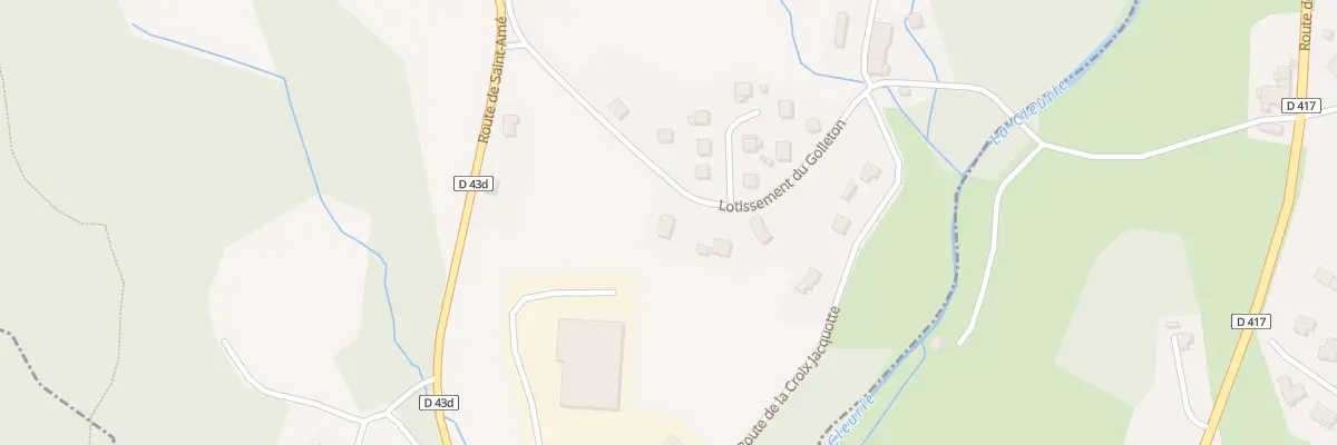 Plan du 13 Lot du Golleton à Cleurie
