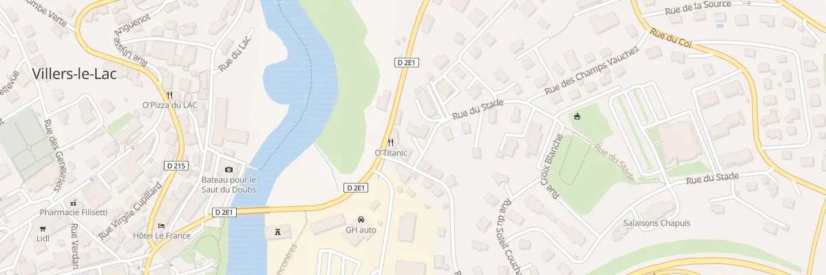 Plan du 1 Rue du Stade à Villers-le-Lac