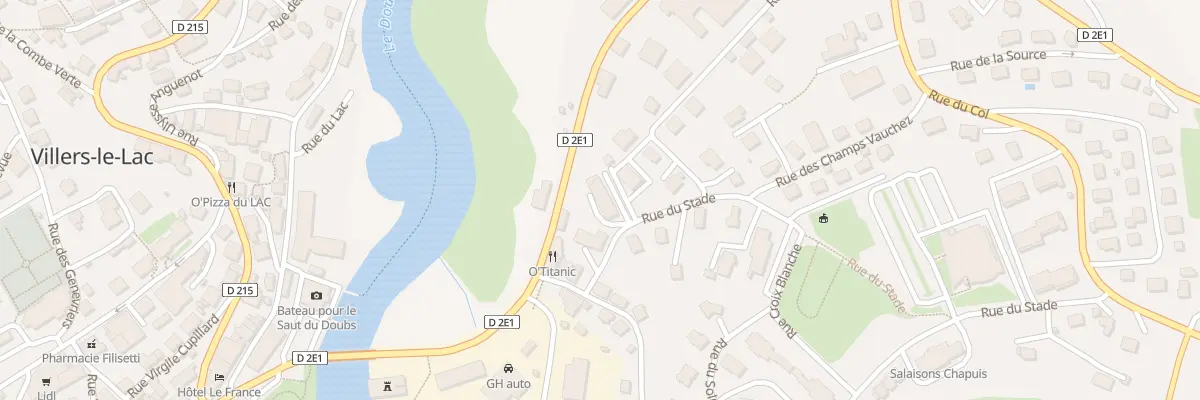 Plan du 3 Rue du Stade à Villers-le-Lac