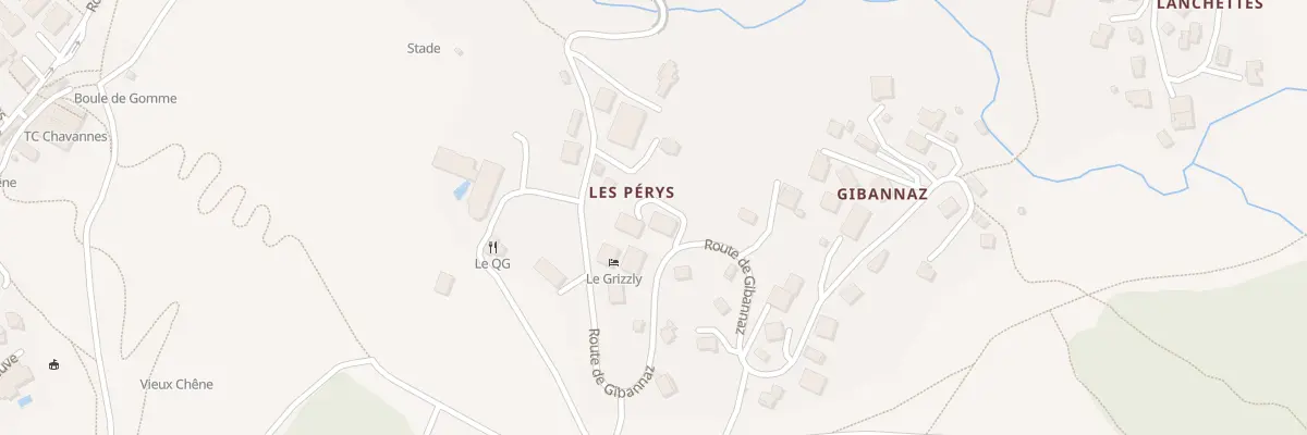 Plan du 601 Rte de Gibannaz aux Gets