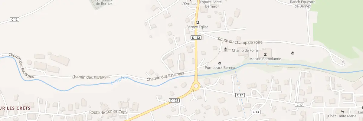 Plan du 40 Che des Faverges à Bernex