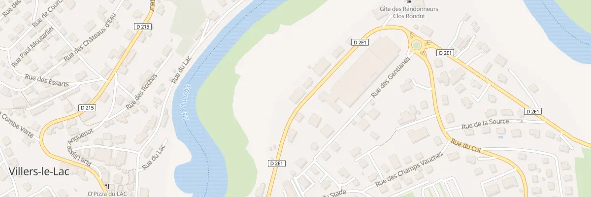 Plan du 1 Rue des Clos Rondot à Villers-le-Lac