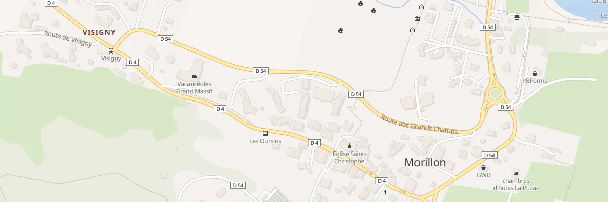 Plan du 408 Rte des Grandschamps à Morillon