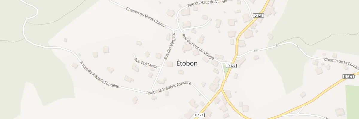 Plan du 2 Rte de Frédéric Fontaine à Étobon