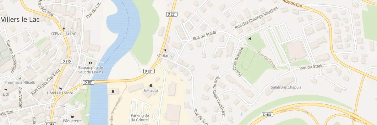 Plan du 7 Rue de la Gare à Villers-le-Lac