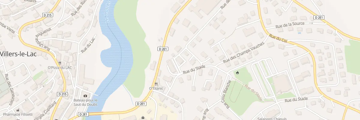 Plan du 5 Rue du Stade à Villers-le-Lac