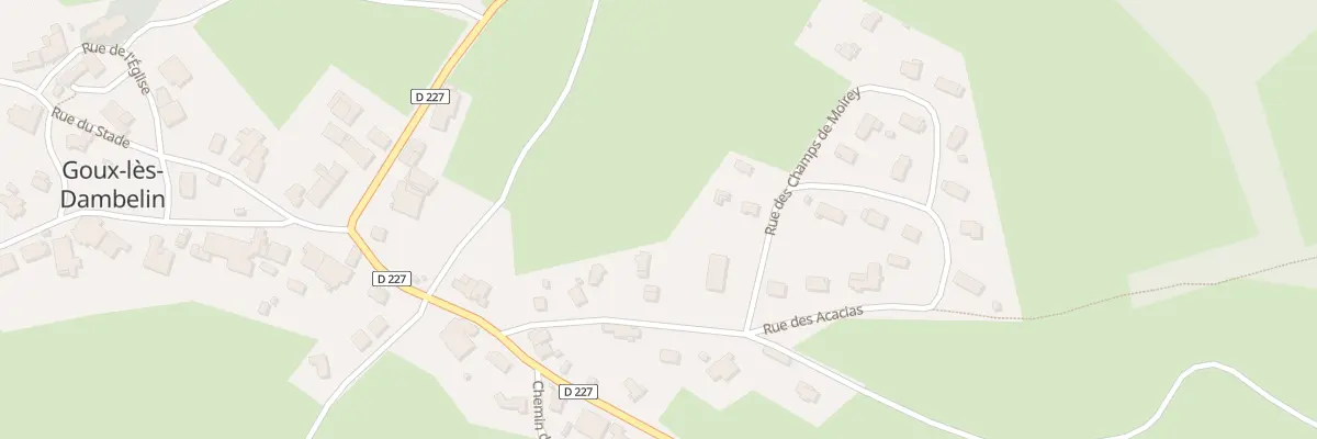 Plan du 2B Rue des Acacias à Goux-lès-Dambelin